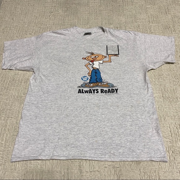 Vintage REDDI EDDI Condom Holder T-Shirt 90’s Funny Graphic Adult XL Gray - Picture 1 of 8